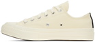 COMME des GARÇONS PLAY Off-White Converse Edition Chuck 70 Low Top Sneakers