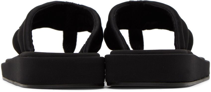 Coperni Black Pvc Flip-Flop Sandals