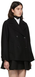 Valentino Black Short Double Wool Jacket