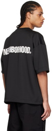 Neighborhood Black Polyester T-Shirt