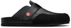 Casablanca Black Leather Outdoor Mule Loafers