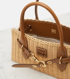 Miu Miu Aventure wicker top-handle bag