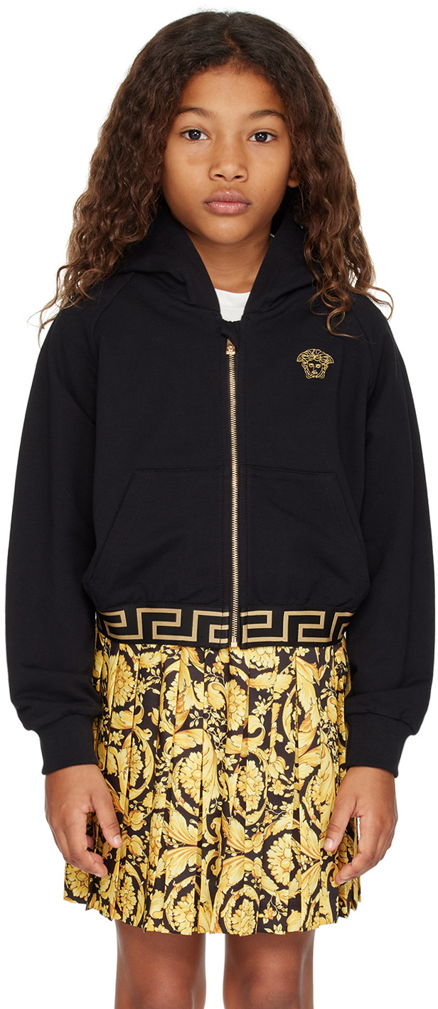 Versace Kids Black Medusa Hoodie Versace