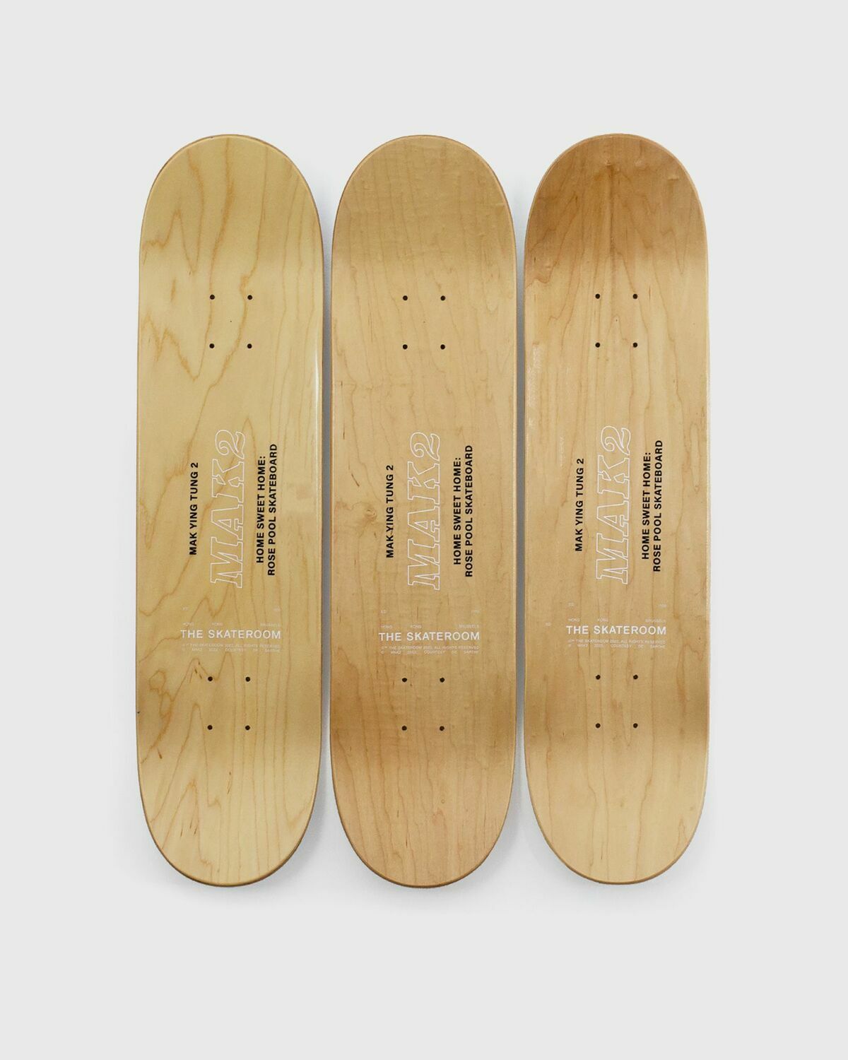 The Skateroom Mak2 Home Sweet Home: Rose Pool Skateboard Multi Home Deco