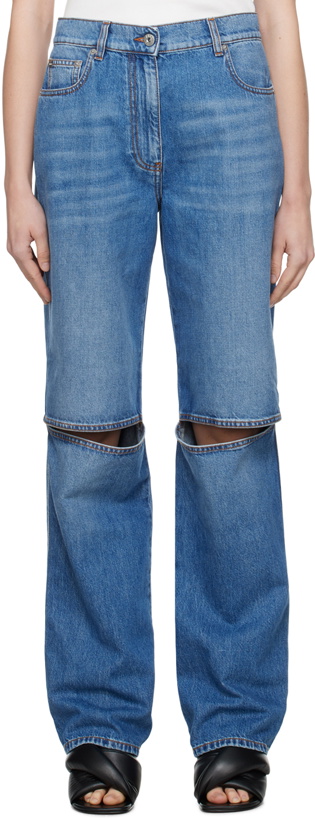 Photo: JW Anderson Blue Cutout Jeans