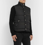 Dolce & Gabbana - Slim-Fit Logo-Appliquéd Quilted Shell Gilet - Black