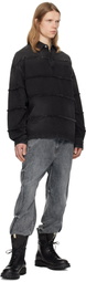 Juun.J Blue Track Jogger Denim Sweatpants