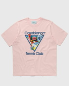 Casablanca La Joueuse Printed T Shirt Pink - Mens - Shortsleeves