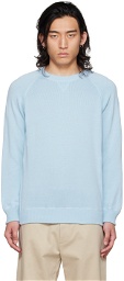 Ghiaia Cashmere Blue Raglan Sweater