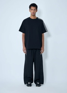 Y-3 Striped Shoulder Cotton T-Shirt