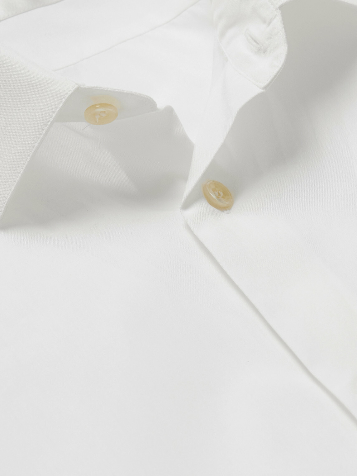 SAINT LAURENT - Slim-Fit Cotton-Poplin Shirt - White