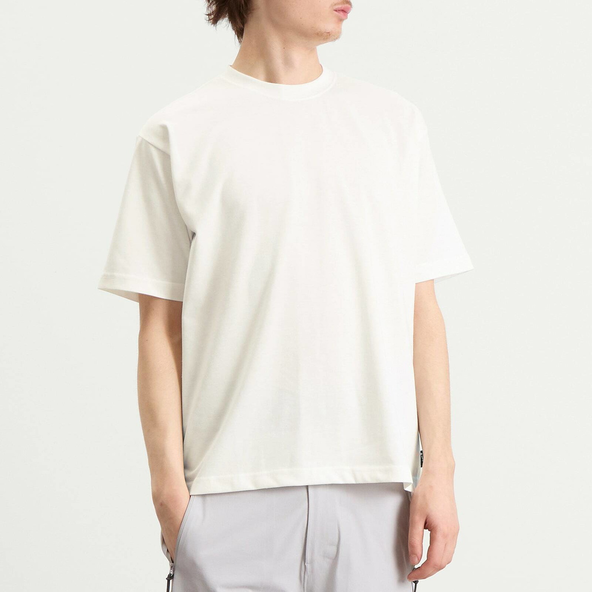 Snow Peak Men's Back Printed Logo T-Shirt in Off White