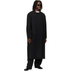 Fear of God Black Wool Double Breasted Lapelless Coat