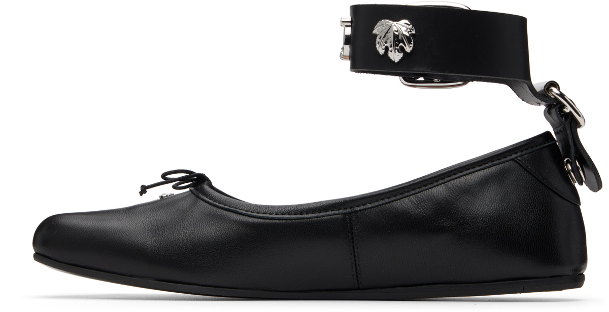 Vivienne Westwood Black Tanned Bardot Ballerina Flats