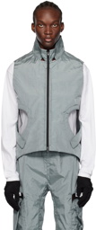 HOKITA Gray Paneled Vest