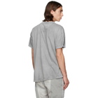 Blackmerle Grey Zippered Sleeves T-Shirt