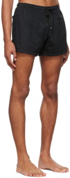 Moschino Black Nylon Swim Shorts