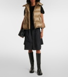 Sacai Asymmetric quilted down vest