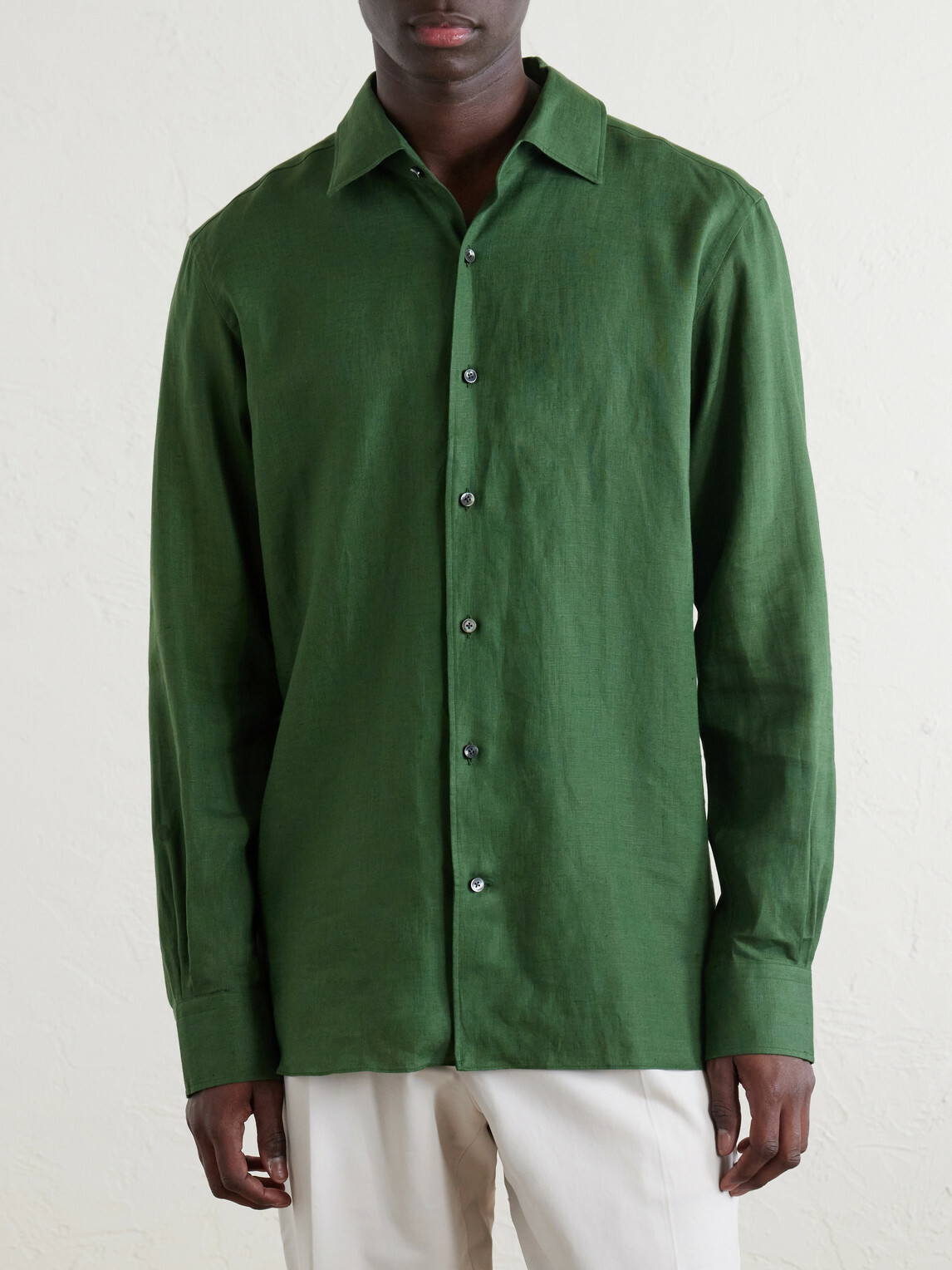 Zegna - Oasi Linen Shirt - Green