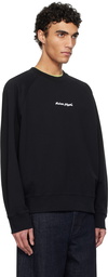 Maison Kitsuné Black 'Maison Kitsuné' Embroidery Oversize Raglan Sweatshirt