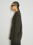 Song for the Mute Distressed Logo Print Sweatshirt