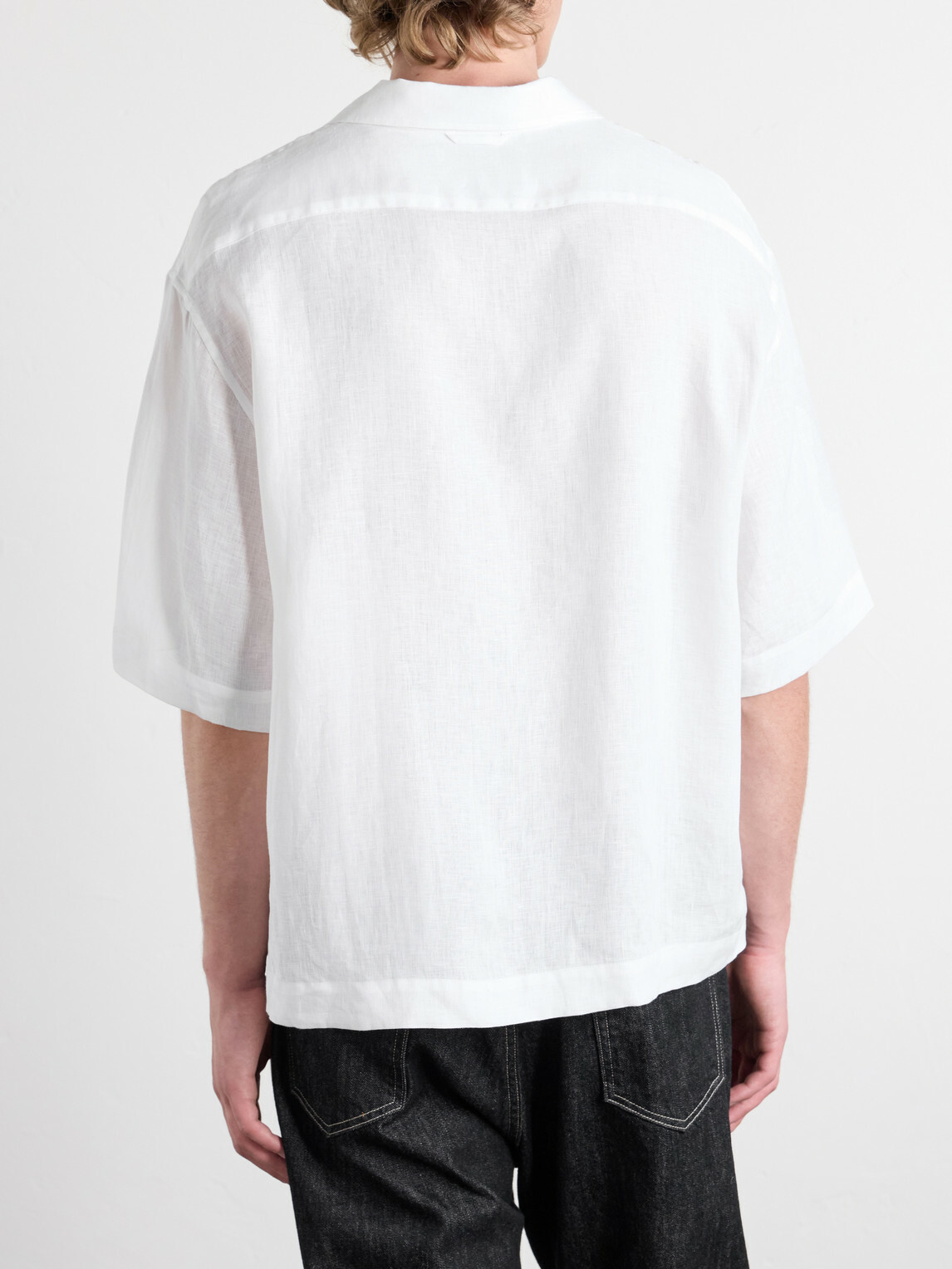 Studio Nicholson - Convertible-Collar Linen Shirt - White