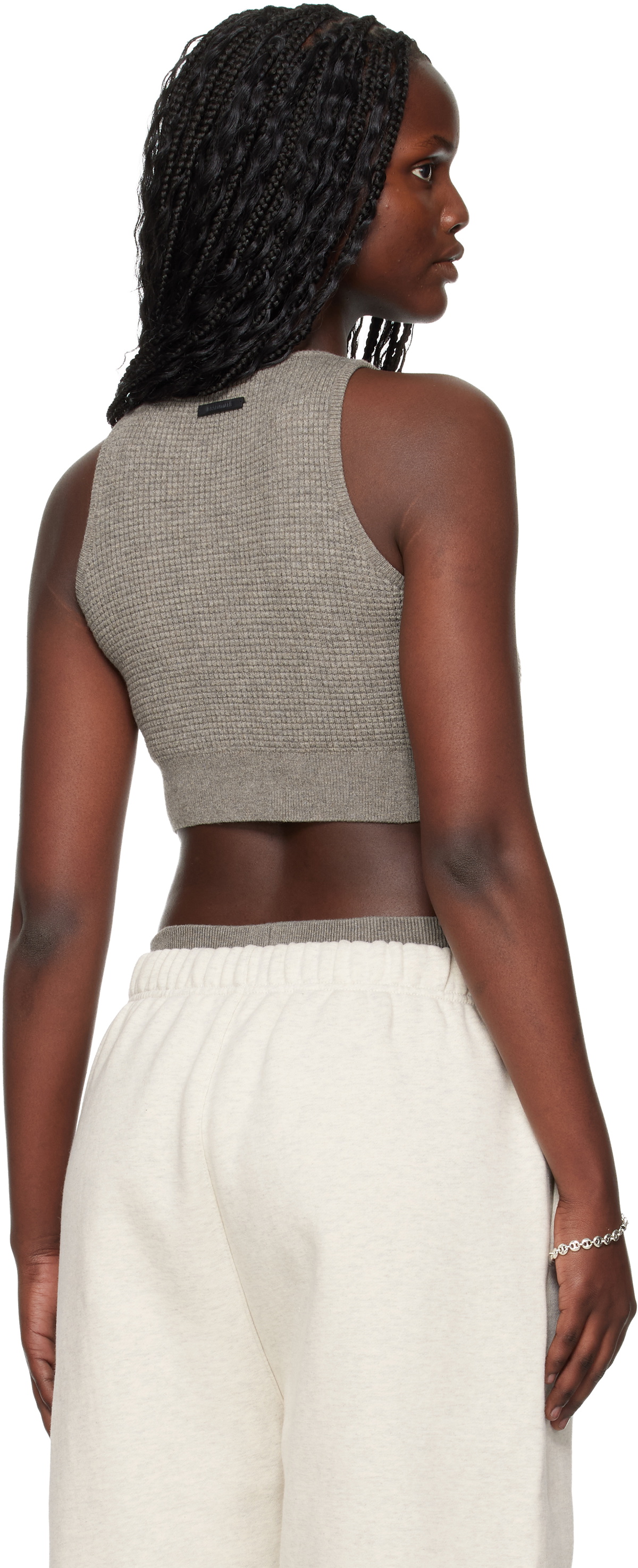Fear of God ESSENTIALS Brown Holiday Waffle Sport Tank Top