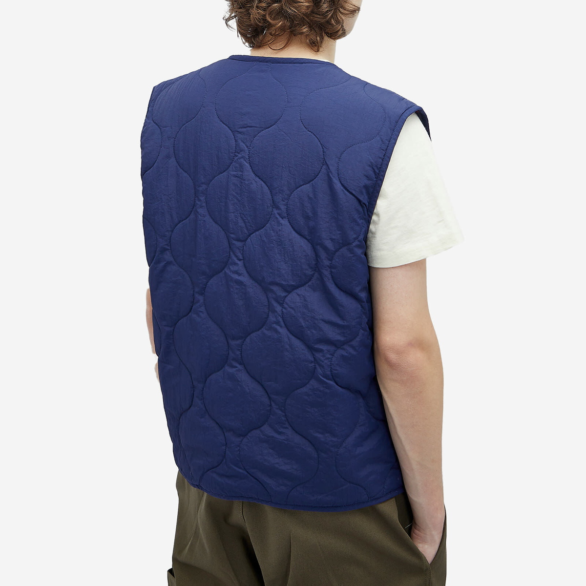 Pendleton Men's Reversible Quilted Vest in Harding Navy