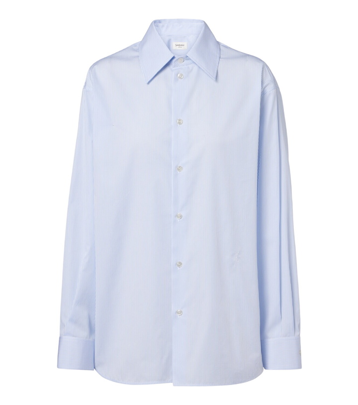 Photo: Saint Laurent Cassandre pinstripe cotton shirt