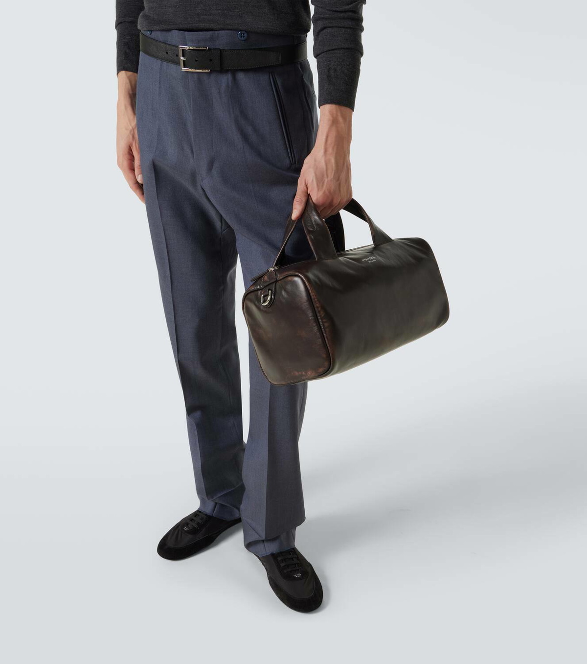Prada Small leather duffel bag