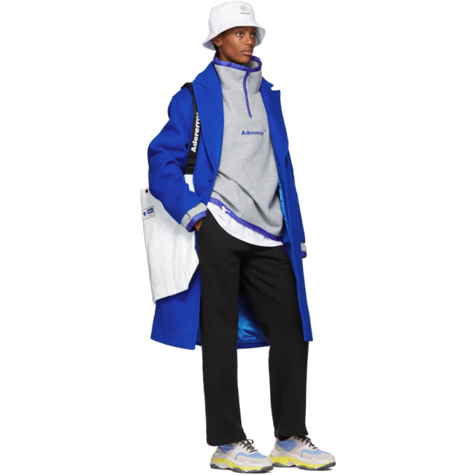 ADER error SSENSE Exclusive Blue Basic Single Coat ADER error