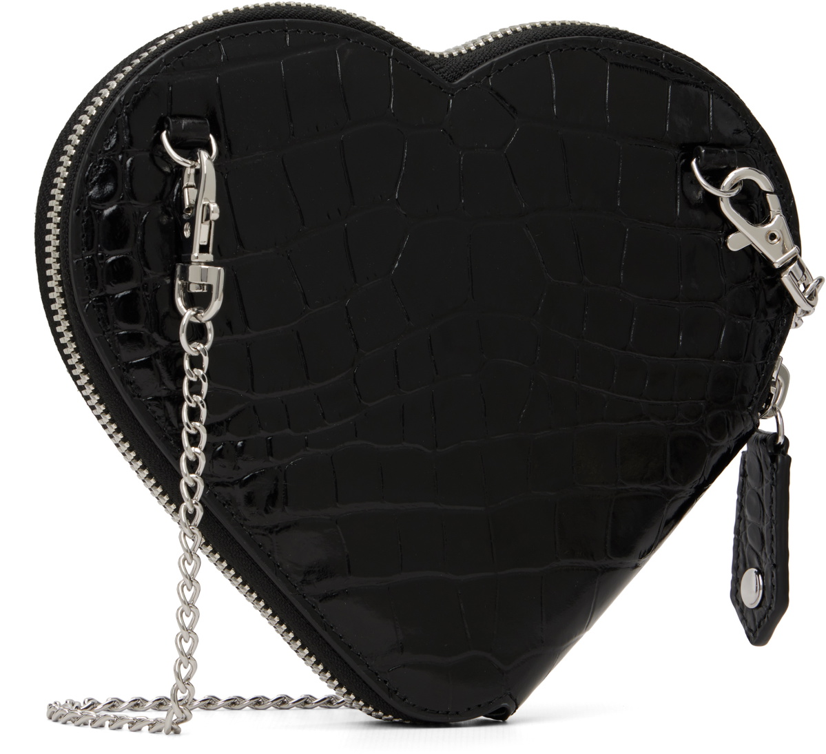 Vivienne Westwood Black Heart Crossbody Bag