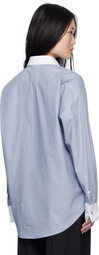 Filippa K Blue Cotton Tuxedo Shirt
