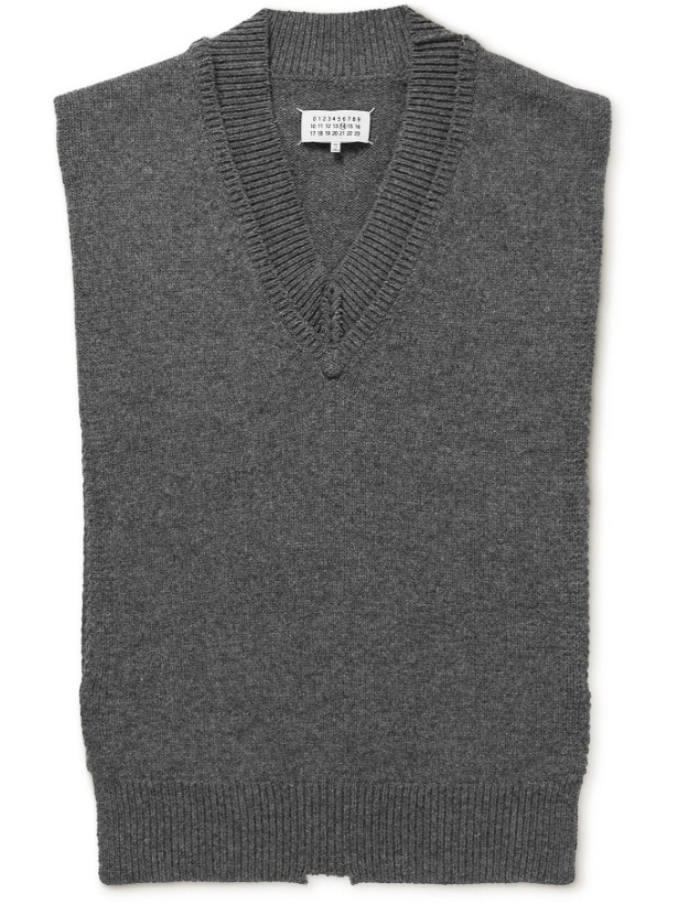 Photo: Maison Margiela - Wool Sweater Vest - Gray