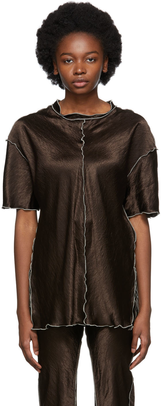 Yuzefi Brown Curly T-Shirt