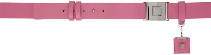 Photo: Wooyoungmi Pink Leather Button Belt