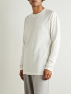 The Elder Statesman - Cotton and Cashmere-Blend T-Shirt - White