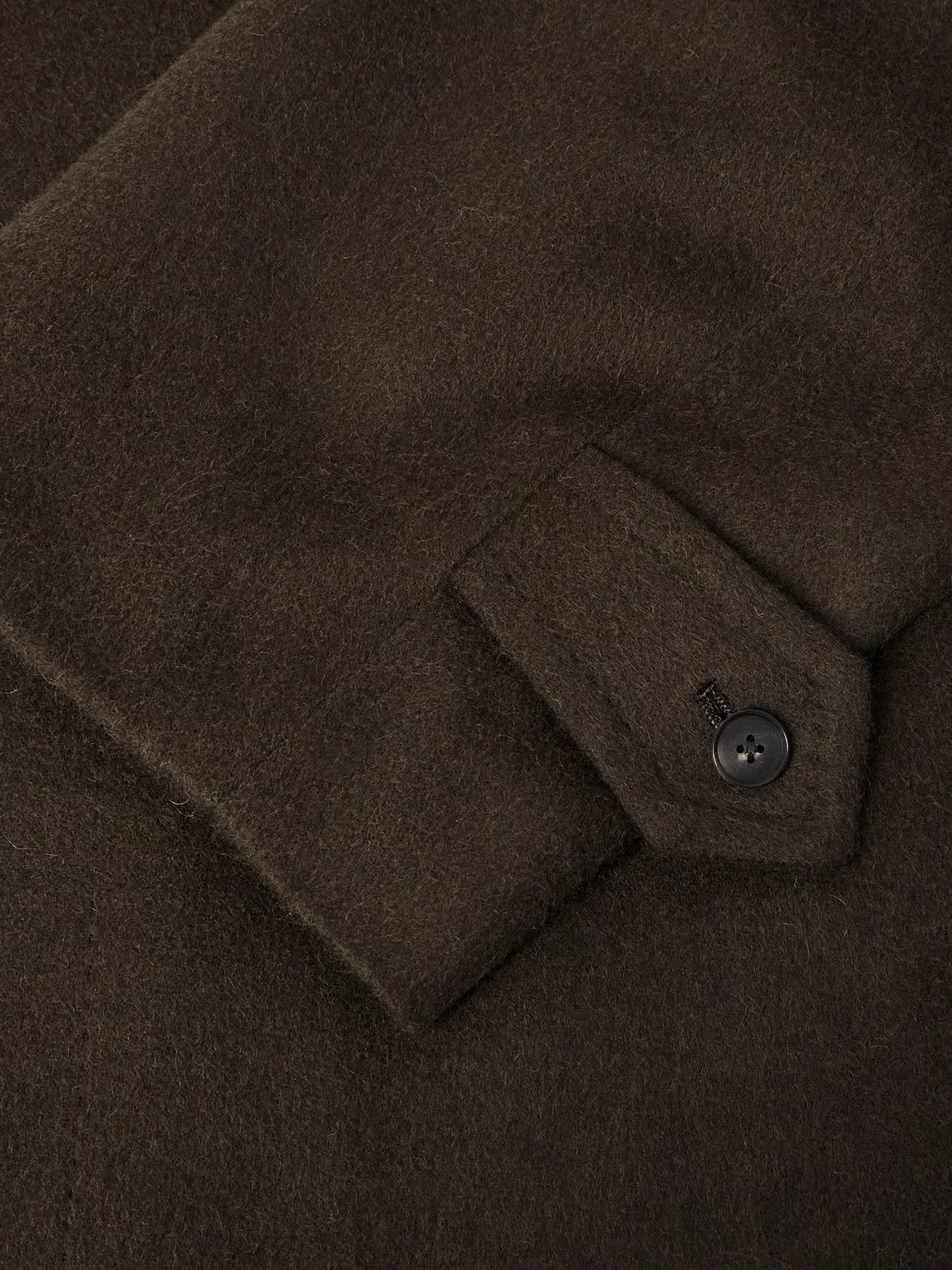 Auralee - Oversized Camel Overcoat - Brown Auralee