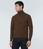 Tom Ford Wool-blend half-zip sweater