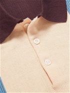 Beams Plus - Striped Wool Polo Shirt - Brown