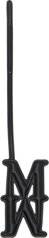 Photo: Max Mara Black Leather Monogram Keychain