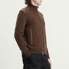 Moncler Men's Hybrid Wool Zip Through in Brown