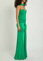 The New Arrivals Ilkyaz Ozel Amanda Stretch-jersey Maxi Dress Green