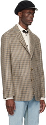 Valentino Beige Single-Breasted Blazer