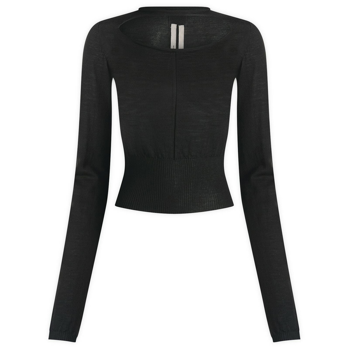 Rick Owens Women's Cropped Pullover Top in Black