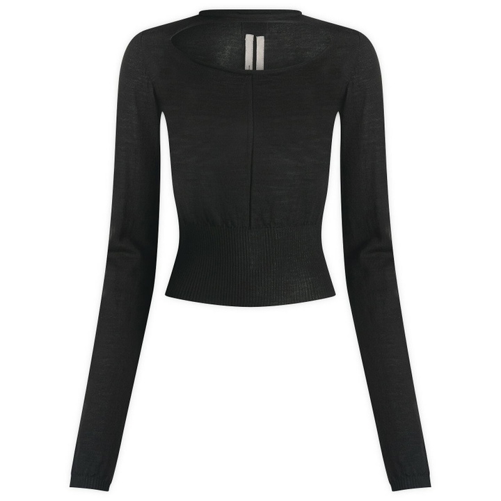Photo: Rick Owens Women's Cropped Pullover Top in Black