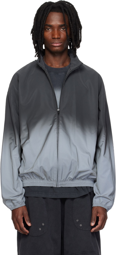 Photo: Alexander Wang Gray & Silver Reflective Track Jacket