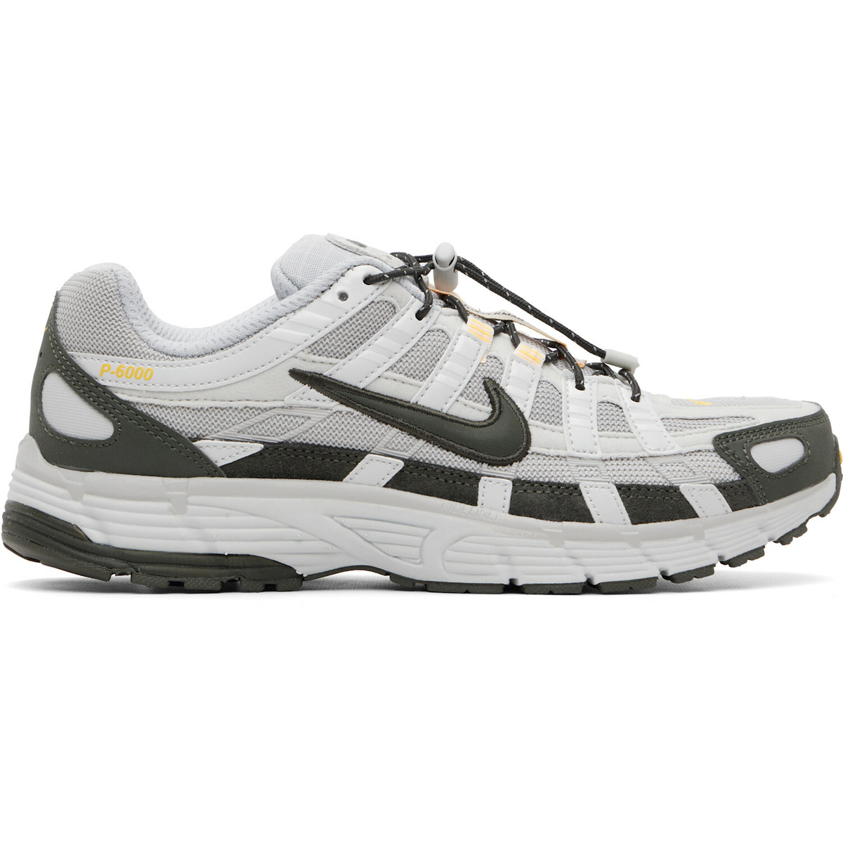 Nike Gray & White P-6000 Sneakers