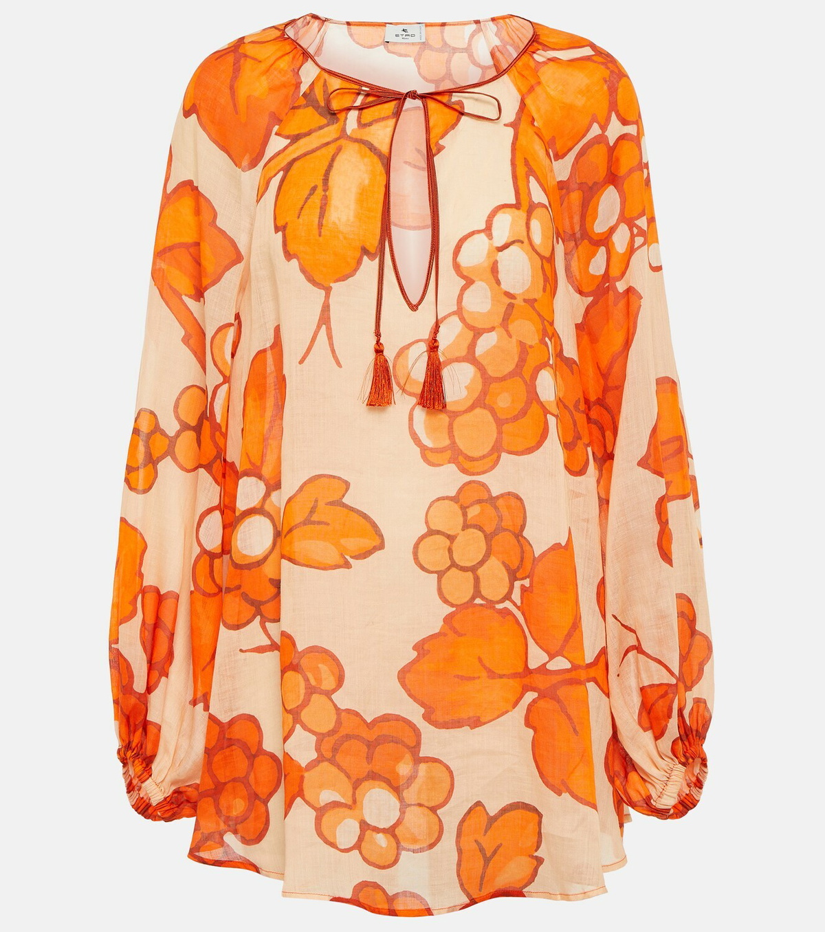 Etro Printed ramie tunic