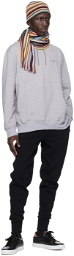 Paul Smith Gray Embroidered Hoodie